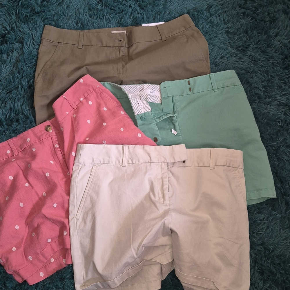 LOFT 4pc Lot Sz14 mid rise classic shorts